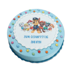 Paw Patrol Fototorte rund