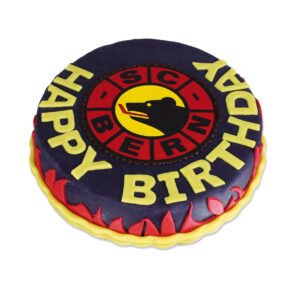 Eishockey-Torte rund