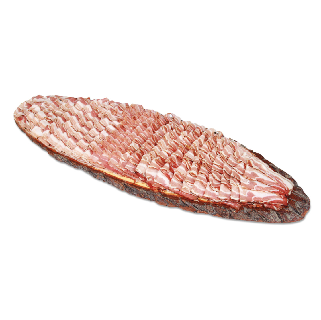 Holzplatte mit Speck 1200g