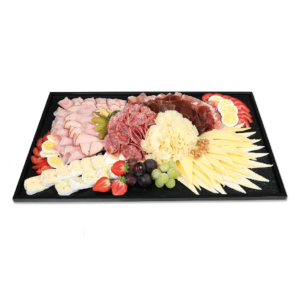 Fleisch- & Käseplatte Einweg Schiefer 1200 g
