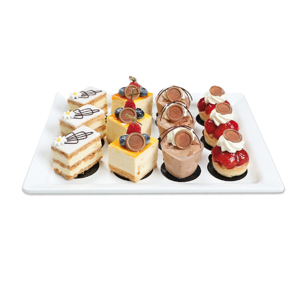Mini Patisserie Premium Platte 12 Stk.