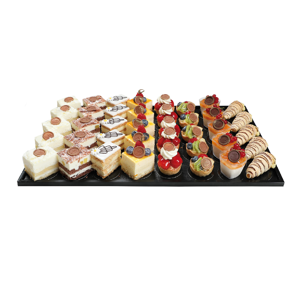 Mini Patisserie Einweg Schieferplatte 32 Stk.