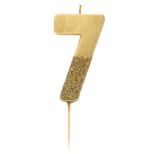 Zahlenkerzen Gold Nr.